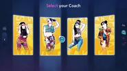 Just Dance 2023 Edition coach selection screen
