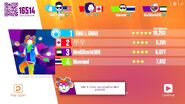 Just Dance Now scoring screen (2017 update)