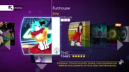 Funhouse on the Just Dance 4 menu (Wii/PS3/Wii U)