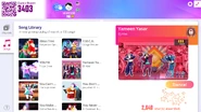 Yameen Yasar on the Just Dance Now menu (computer)