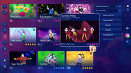 Slumber Party on the Just Dance 2024 Edition menu