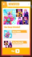 Just Dance Now release newsfeed (along with The Time (Dirty Bit))