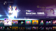 Blurred Lines (Fanmade Version) on the Just Dance 2016 menu (outdated)