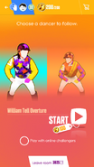 Just Dance Now coach selection screen (2017 update, phone)