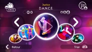 D.A.N.C.E on the Just Dance 2 menu