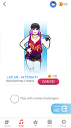 Just Dance Now coach selection screen (phone)