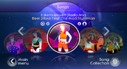 I Like to Move It on the Just Dance: Greatest Hits menu (Wii)