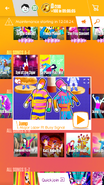 Jump on the Just Dance Now menu (2017 update, phone)