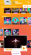 Superstition on the Just Dance Now menu (2017 update, phone)