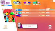 Just Dance Now scoring screen (2017 update)