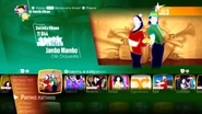 Jambo Mambo on the Just Dance 2018 menu