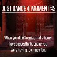The background on a Just Dance 4 Moment promotional post