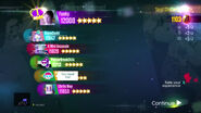 Just Dance 2015 scoring screen