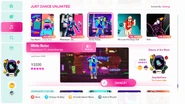 White Noise on the Just Dance 2020 menu