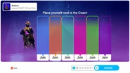 Tela de Seleção de Treinador do Just Dance 2022