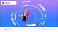 Just Dance 2020 coach selection screen (controller)