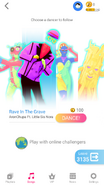 Just Dance Now coach selection screen (2020 update, phone)