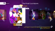 The Final Countdown on the Just Dance 4 menu (Wii/PS3/Wii U)