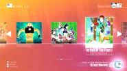 In the Hall of the Pixel King on the Just Dance 2018 menu (7th-gen)