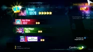 Just Dance 2015 scoring screen