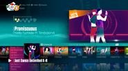 Promiscuous on the Just Dance 2017 menu