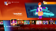 Crying Blood on the Just Dance 2018 menu