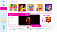 Lacrimosa on the Just Dance 2021 menu