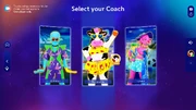 Pantalla de Selección del coach Just Dance 2025 Edition