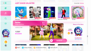 Sucker on the Just Dance 2020 menu