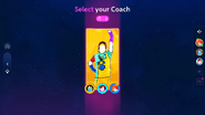 Just Dance 2023 Edition coach selection screen