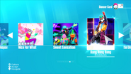 Versión Extrema en el menú de Just Dance 2019 (Séptima generación)