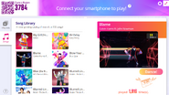 Blame on the Just Dance Now menu (2020 update, computer)