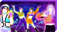 P2 on the icon for the Just Dance Now playlist "Got the Groove" (along with Get Busy and Niki)