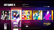 Hot For Me on the Just Dance 4 menu (Xbox 360)