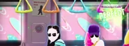The background from Summer Sweetie appearing behind the windows