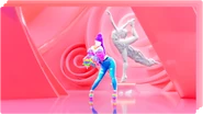 Arona on the cover for the 2024 version of the Just Dance Now playlist "Diva Drive"