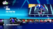 Till I Find You on the Just Dance 2017 menu