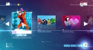 Uptown Funk on the Just Dance 2016 menu (7th-gen)
