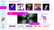 Bonbon on the Just Dance 2019 menu