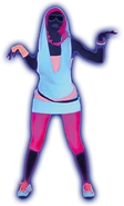 The album coach, as seen in The Art of Just Dance (10th Anniversary Edition)
