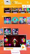 Teenage Dream on the Just Dance Now menu (2017 update, phone)