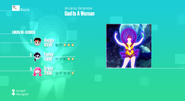 Just Dance 2020 routine selection screen (Wii)