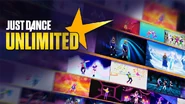 Beta background seen on a Just Dance Unlimited advert