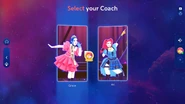 Just Dance 2024 Edition coach selection screen