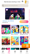 What Is Love (Car Version) on the Just Dance Now menu (2020 update, phone)