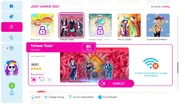 Yameen Yasar on the Just Dance 2021 menu