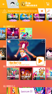 Hips Don’t Lie on the Just Dance Now menu (2017 update, phone)