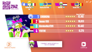 Just Dance Now scoring screen (2017 update)