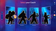 Just Dance 2024 Edition coach selection screen