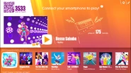 Bassa Sababa on the Just Dance Now menu (2017 update, computer)